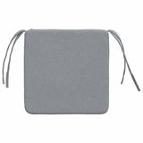 Cuscini per Seduta 4 pcs Grigio chiaro 40 x 40 x 3 cm Tessuto