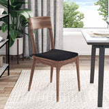 Cuscini per Seduta 4 pcs Nero 40 x 40 x 3 cm Tessuto