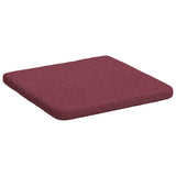 Cuscini per Seduta 4 pcs Rosso Vino 40 x 40 x 3 cm Tessuto