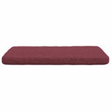 Cuscini per Seduta 4 pcs Rosso Vino 40 x 40 x 3 cm Tessuto