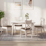 Cuscini per Seduta 4 pcs Marrone 40 x 40 x 3 cm Tessuto