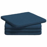 Cuscini per Seduta 4 pcs Blu 40 x 40 x 3 cm Tessuto