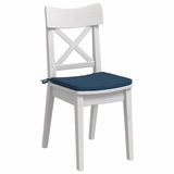 Cuscini per Seduta 4 pcs Blu 40 x 40 x 3 cm Tessuto
