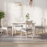 Cuscini per Seduta 4 pcs Grigio Nuvola 40 x 40 x 3 cm Tessuto