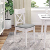 Cuscini per Seduta 4 pcs Grigio Nuvola 40 x 40 x 3 cm Tessuto