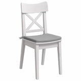Cuscini per Seduta 4 pcs Grigio Nuvola 40 x 40 x 3 cm Tessuto