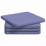 Cuscini per Seduta 4 pcs Blu jeans 40 x 40 x 3 cm Tessuto