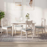 Cuscini per Seduta 4 pcs Grigio chiaro 40 x 40 x 3 cm