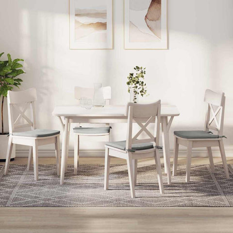 Cuscini per Seduta 4 pcs Grigio chiaro 40 x 40 x 3 cm