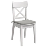 Cuscini per Seduta 4 pcs Grigio chiaro 40 x 40 x 3 cm