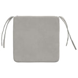 Cuscini per Seduta 4 pcs Grigio chiaro 40 x 40 x 3 cm