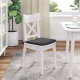 Cuscini per Seduta 4 pcs Grigio scuro 40 x 40 x 3 cm