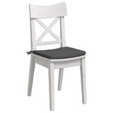 Cuscini per Seduta 4 pcs Grigio scuro 40 x 40 x 3 cm