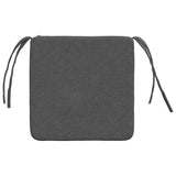 Cuscini per Seduta 4 pcs Grigio scuro 40 x 40 x 3 cm