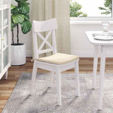 Cuscini per Seduta 4 pcs Crema 40 x 40 x 3 cm Tessuto in Cords