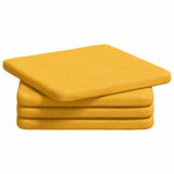 Cuscini per Seduta 4 pcs Giallo Chiaro 40 x 40 x 3 cm