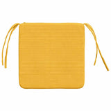 Cuscini per Seduta 4 pcs Giallo Chiaro 40 x 40 x 3 cm