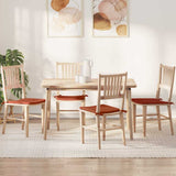 Cuscini per Seduta 4 pcs Rosso Arancio 40 x 40 x 3 cm