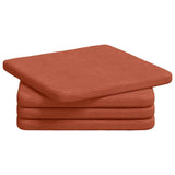 Cuscini per Seduta 4 pcs Rosso Arancio 40 x 40 x 3 cm
