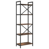 Libreria Rovere fumé 56 x 34 x 171 cm Legno truciolato