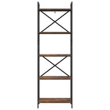 Libreria Rovere fumé 56 x 34 x 171 cm Legno truciolato
