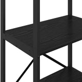 Libreria Rovere Nero 56 x 34 x 96 cm Legno truciolato