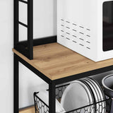 Mensola da cucina Rovere artigianale 80 x 40 x 168 cm
