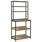 Mensola da cucina 5 livelli 80 x 40 x 168 cm Legno truciolato