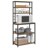 Mensola da cucina 5 livelli 80 x 40 x 168 cm Legno truciolato