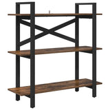 Libreria Rovere fumé 100 x 33,5 x 102 cm Legno truciolato