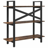 Libreria Rovere fumé 100 x 33,5 x 102 cm Legno truciolato