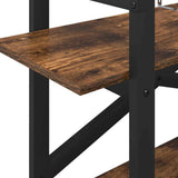 Libreria Rovere fumé 100 x 33,5 x 64 cm Legno truciolato