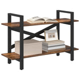 Libreria Rovere fumé 100 x 33,5 x 64 cm Legno truciolato