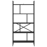 Libreria Rovere Nero 75 x 30 x 156 cm Legno truciolato