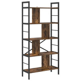 Libreria Rovere fumé 75 x 30 x 156 cm Legno truciolato