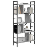 Libreria Grigio Sonoma 75 x 30 x 156 cm Legno truciolato