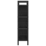 Libreria Rovere Nero 75 x 30 x 123,5 cm Legno truciolato