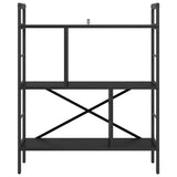 Libreria Rovere Nero 75 x 30 x 91 cm Legno truciolato