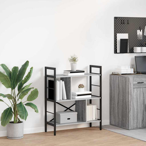 Libreria Grigio Sonoma 75 x 30 x 91 cm Legno truciolato