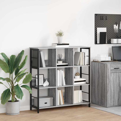 Libreria Grigio Sonoma 102 x 32 x 104,5 cm Legno truciolato