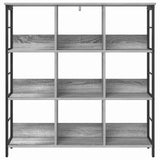 Libreria Grigio Sonoma 102 x 32 x 104,5 cm Legno truciolato