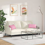 Cuscini da Divano 2 pcs Rosa 50 x 30 cm Tessuto