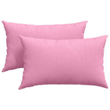 Cuscini da Divano 2 pcs Rosa 50 x 30 cm Tessuto