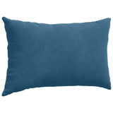 Cuscini da Divano 2 pcs Blu 50 x 30 cm Tessuto in Cords