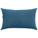 Cuscini da Divano 2 pcs Blu 50 x 30 cm Tessuto in Cords