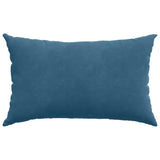 Cuscini da Divano 2 pcs Blu 50 x 30 cm Tessuto in Cords