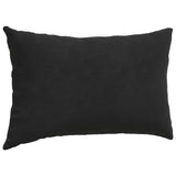 Cuscini da Divano 2 pcs Nero 50 x 30 cm Tessuto in Cords