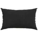 Cuscini da Divano 2 pcs Nero 50 x 30 cm Tessuto in Cords