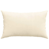 Cuscini da Divano 2 pcs Crema 50 x 30 cm Tessuto in Cords