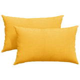 Cuscini da Divano 2 pcs Giallo Chiaro 50 x 30 cm